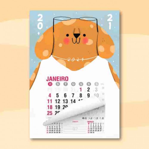 Gabarito Calendário 2021 Folhinha, Imagem Legal